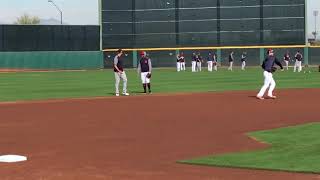 Francisco Lindor Taking Ground Balls in Spring Training [upl. by Erodavlas]