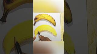 banana drawing images with colourdrawing artworkviralshort reels painting [upl. by Swanson956]