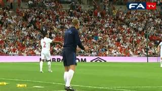 England vs Hungary  Pitchside footage 110810 [upl. by Ariay699]