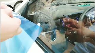 Film antifog rainproof film for rearview mirror car glass [upl. by Aneeuq]