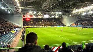 Opkomst Vitesse  FCU minuut stilte Theo Bos2 [upl. by Krystin]