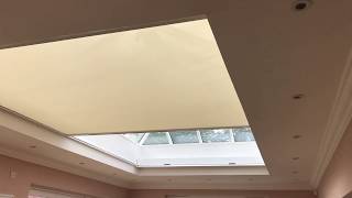 5 metre Electric Roof Lantern Blind Installed [upl. by Ysak496]