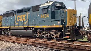 Loud ST70AH Unit Leads The CSX M491 with Road Slug and GP402 [upl. by Gabrila693]