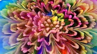 1671 The MOST Incredible Resin 3D Bloom Rainbow Flower [upl. by Renruojos]