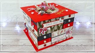 Calendario dellAvvento a Cassetti  Drawer Box Advent Calendar DIY [upl. by Partan502]