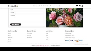 Responsive Footer section design using html amp CSS html amp CSS projects  Part 8 [upl. by Ppilihp220]