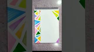 Easy cover page design for assignment project diary journal notebook for school and college students [upl. by Merfe235]