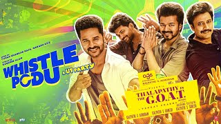 Whistle Podu Lyrical Hindi  Thalapathy Is The GOAT  Thalapathy Vijay  VP  U1  AGS TSeries [upl. by Tegirb]