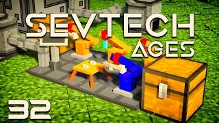 SevTech Ages EP32 Wireless Crafting Grid Pneumaticcraft Assembly Line [upl. by Winonah919]