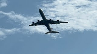 Air tahiti NUI lufthansa and more Departures at seattle airport [upl. by Nevla]