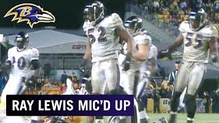 Ray Lewis Micd Up vs Steelers We Coming Back Baby  Baltimore Ravens [upl. by Weinreb]