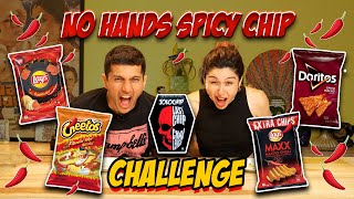 No Hands Spicy Chip Challenge 🌶️ jolochip [upl. by Nivaj529]