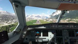 Airbus 330 Landing at Innsbruck Airport [upl. by Anitsahs632]