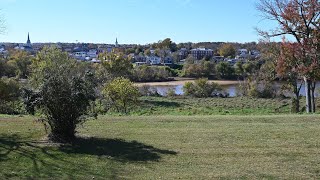 View of Fredericksburg from Chatham Manor during Fall 2024  4K Widescreen [upl. by Airretal]