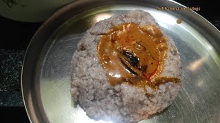 Ragi sangati with guthi vankaya kura  Rayalaseema style [upl. by Aratahc208]