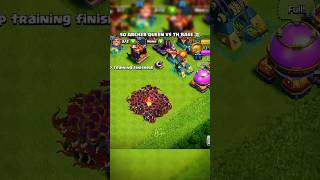 50 Archer Queen VS TH Base  clashofclans shorts trending [upl. by Kary]