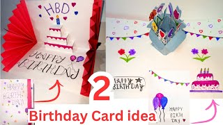 Diy Birthday Card idea  Birthday Greeting Card Ideas  Easy White paper Birthday Card [upl. by Adnahsat]