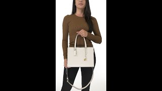 COACH Polished Pebble Leather Carter Carryall 28 SKU 9896850 [upl. by Yelrebma]