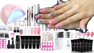 Beginner At Home Nails POLYGEL NAILS TUTORIAL COSCELIA [upl. by Dwinnell]