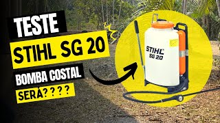 Testando Bomba Costal Stihl SG 20 stihl adubacão amazonas cultura açaí [upl. by Aistek]