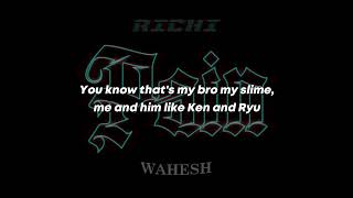 Richi  Pain Lyrics  Wahesh [upl. by Amhsirak565]