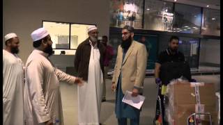 Qari Nomani Junaid Jamshed arrive for Dil Badal De Tour [upl. by Sanburn660]