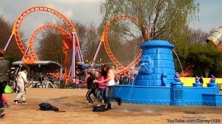 Walibi Holland  Interactieve pratende fontein April 2014 [upl. by Accalia]