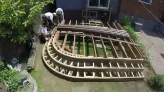 TruNorth Decking  Curved Deck  Fence Timelapse Build [upl. by Fanchette]