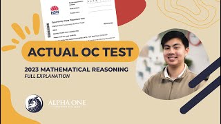 2023 OC Placement Test Mathematical Reasoning Paper Explanations [upl. by Htessil]