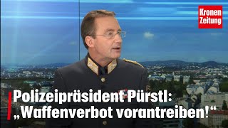 Wiener Polizeipräsident „Waffenverbot vorantreiben“  kronetv NACHGEFRAGT [upl. by Abehsile91]