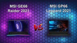 MSI GE66 Raider RTX 3070 vs MSI GP66 Leopard RTX 3060 [upl. by Bridgid28]