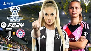 EA FC 24  Juventus vs Bayern Munich  Womens Champions League 2024 ft Alisha Lehmann  PS5™ 4K60 [upl. by Htyderem]