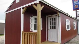 New 12X32 Derksen Urethane Side Cabin at Big Ws Portable Buildings [upl. by Miharba]