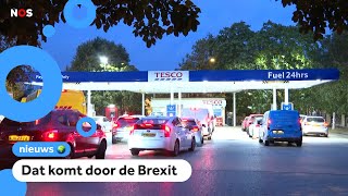 Lange rijen bij tankstations in het Verenigd Koninkrijk [upl. by Tunnell197]