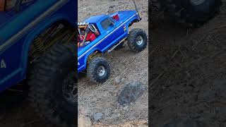 Traxxas TRX4 F150 New tires RTR back mountain trail scale [upl. by Onitrof]