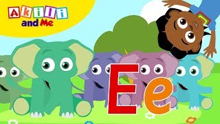 E is for Elephants  Meet Letter E  Learn the Alphabet with Akili and Me [upl. by Shuler]