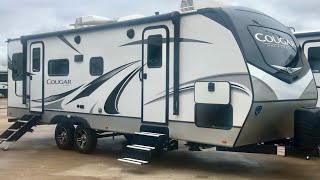 Cougar 25RDS Luxury Travel Trailer  King Bed  Solar  Nice [upl. by Anaitsirhc331]