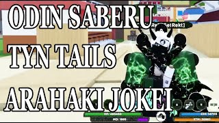 ODIN SABERU ARAHAKI JOKEI TYN TAILS STRONG PVP COMBO SHINDO LIFE BUILD GUIDE [upl. by Glasgo]