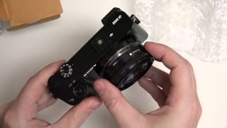 Sony SEL20F28 Emount Lens Unboxing and First Look [upl. by Crooks]