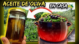 Como Elaborar ACEITE de OLIVA VIRGEN EXTRA ▶ En tu Casa Muy FÁCIL Paso a Paso by mixim89 [upl. by Neraj77]