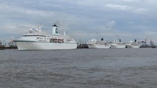 PHOENIX Flottentreffen in Bremerhaven 4fach Auslaufen am 31072016 [upl. by Irik]