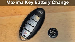 How to change remote battery in a Nissan Maxima 2016  2023 [upl. by Craig534]