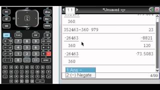 MA Principal Coterminal Angles with TINspire [upl. by Lubba]