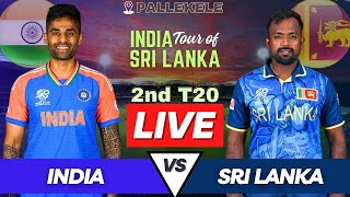 India vs Sri Lanka Live 2nd T20 Match  IND vs SL Live Match Today  Live Cricket Match Commentary [upl. by Deroo]