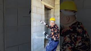 Easy 👩‍🚒Walls 🏘🔞Hole Machine shorts construction [upl. by Ikciv]