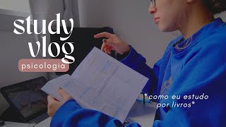 STUDY VLOG FACULDADE DE PSICOLOGIA  melhor método de estudo recordação ativa resumos e [upl. by Raynard437]