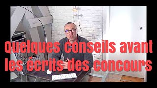 Quelques conseils avant les écrits des concours XENSMinesCentrale CCPE3A [upl. by Naujet]