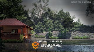 ENSCAPE TUTORIAL  NATURE  SKETCHUP  HD [upl. by Aibara]