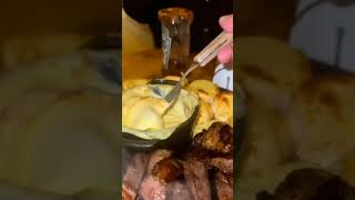 Fondue de queijo com picanha restaurante [upl. by Terle294]