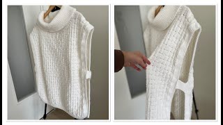 YANLARI AÇIK SÜVETER SWEATER YAPIMI [upl. by Maker]